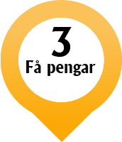 3 Få pengar